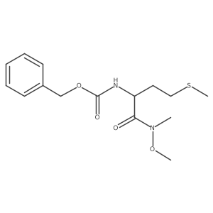 benzyl N-[(1S)-1-[methoxy(methyl)carbamoyl]-3-(methylsulfanyl)propyl]carbamate结构式