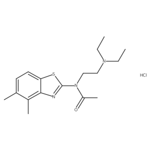 N-(2-(diethylamino)ethyl)-N-(4,5-dimethylbenzo[d]thiazol-2-yl)acetamide hydrochloride Structure
