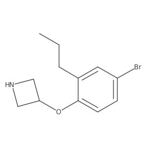 3-(4-Bromo-2-propylphenoxy)azetidine结构式