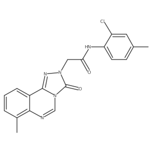 N-(2-chloro-4-methylphenyl)-2-(7-methyl-3-oxo[1,2,4]triazolo[4,3-c]quinazolin-2(3H)-yl)acetamide结构式