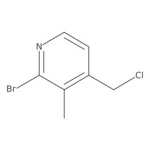 2-Bromo-4-(chloromethyl)-3-methylpyridine Structure