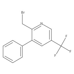 2-(Bromomethyl)-3-phenyl-5-(trifluoromethyl)pyridine结构式