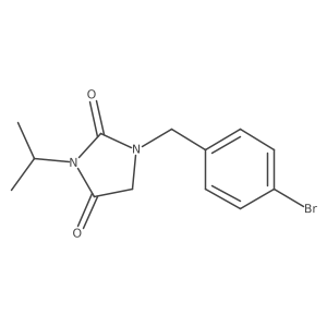 1-(4-Bromobenzyl)-3-isopropylimidazolidine-2,4-dione Structure