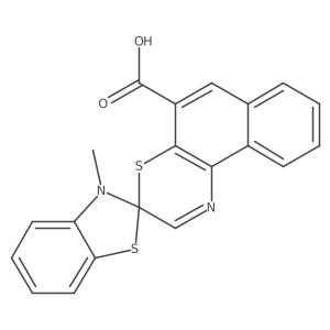 3-Methylspiro[1,3-benzothiazole-2,3'-benzo[f][1,4]benzothiazine]-5'-carboxylic acid Structure