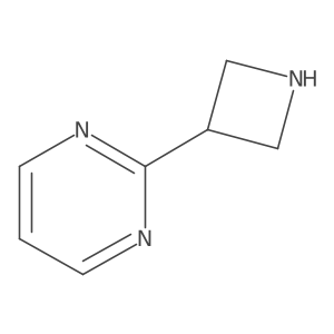 2-(Azetidin-3-yl)pyrimidine结构式