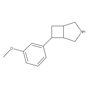 6-(3-Methoxyphenyl)-3-azabicyclo[3.2.0]heptane结构式
