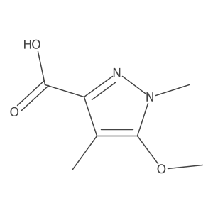5-Methoxy-1,4-dimethyl-1H-pyrazole-3-carboxylic acid结构式