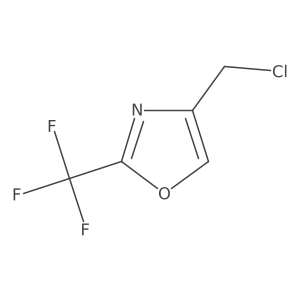 4-(Chloromethyl)-2-(trifluoromethyl)oxazole Structure