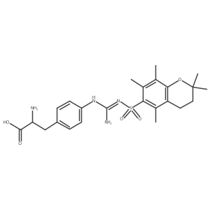 H-D-Phe(4-Guad-Pmc)-OH Structure