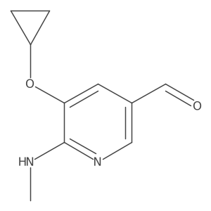 5-Cyclopropoxy-6-(methylamino)nicotinaldehyde Structure