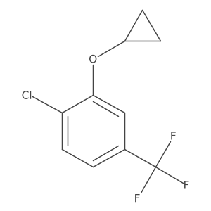 1-Chloro-2-cyclopropoxy-4-(trifluoromethyl)benzene结构式