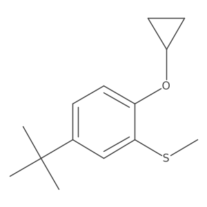 (5-Tert-butyl-2-cyclopropoxyphenyl)(methyl)sulfane Structure
