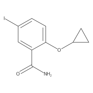 2-Cyclopropoxy-5-iodobenzamide结构式