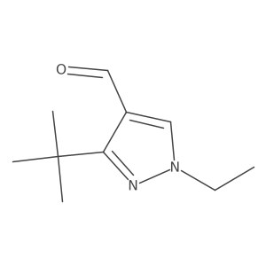 3-tert-butyl-1-ethyl-1H-pyrazole-4-carbaldehyde结构式