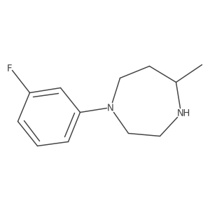 1-(3-Fluorophenyl)-5-methyl-1,4-diazepane结构式