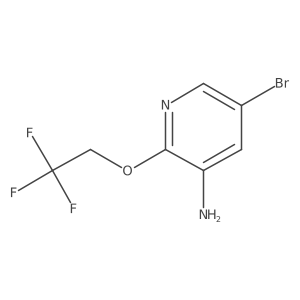 5-Bromo-2-(2,2,2-trifluoroethoxy)pyridin-3-amine Structure