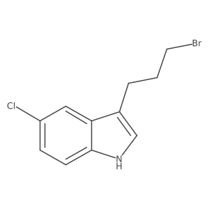 3-(3-bromopropyl)-5-chloro-1H-indole结构式