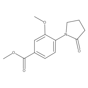 Methyl 3-methoxy-4-(2-oxopyrrolidin-1-YL)benzoate Structure