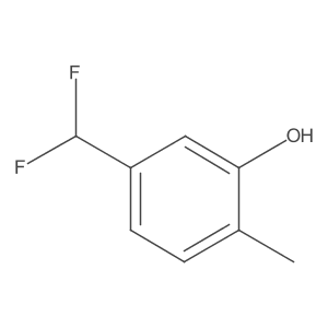 4-(Difluoromethyl)-2-hydroxytoluene Structure