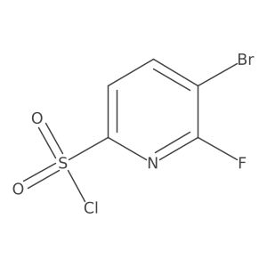 5-Bromo-6-fluoropyridine-2-sulfonyl chloride结构式