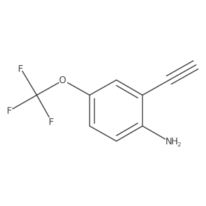 2-Ethynyl-4-(trifluoromethoxy)aniline Structure