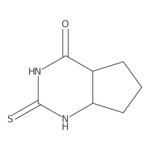 4H-Cyclopentapyrimidin-4-one, octahydro-2-thioxo-, (4aR,7aS)-rel-结构式