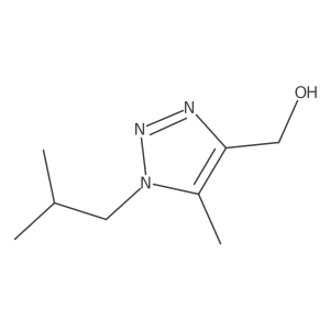 [5-Methyl-1-(2-methylpropyl)-1H-1,2,3-triazol-4-yl]methanol Structure