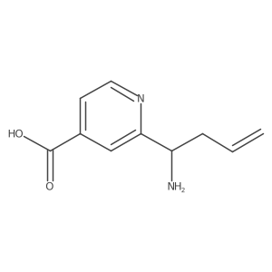 4-Pyridinecarboxylic acid, 2-[(1S)-1-amino-3-buten-1-yl]- Structure