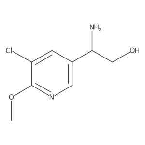 2-Amino-2-(5-chloro-6-methoxypyridin-3-yl)ethan-1-ol Structure