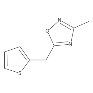 3-Methyl-5-(thiophen-2-ylmethyl)-1,2,4-oxadiazole Structure