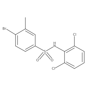 Benzenesulfonamide, 4-bromo-N-(2,6-dichlorophenyl)-3-methyl-结构式