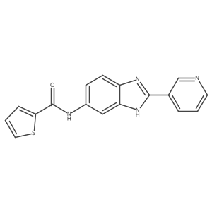 N-[2-(pyridin-3-yl)-1H-benzimidazol-5-yl]thiophene-2-carboxamide Structure