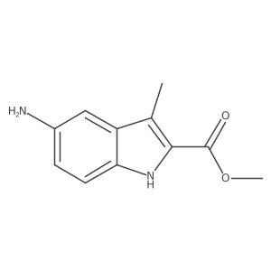methyl 5-amino-3-methyl-1H-indole-2-carboxylate Structure