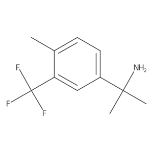 2-[4-Methyl-3-(trifluoromethyl)phenyl]propan-2-amine Structure