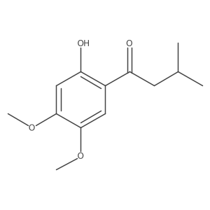 1-(2-Hydroxy-4,5-dimethoxyphenyl)-3-methylbutan-1-one Structure