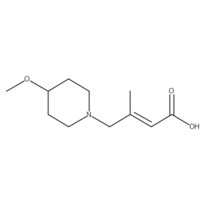 4-(4-Methoxypiperidin-1-yl)-3-methylbut-2-enoic acid结构式