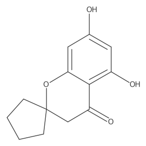 5,7-Dihydroxyspiro[2H-1-benzopyran-2,1a(2)-cyclopentan]-4(3H)-one Structure