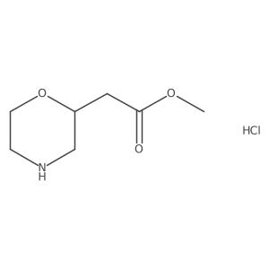 Methyl 2-((S)-morpholin-2-YL)acetate hcl结构式
