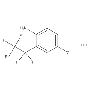 2-(2-Bromo-1,1,2,2-tetrafluoroethyl)-4-chloroaniline hydrochloride结构式