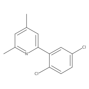 2-(2,5-Dichlorophenyl)-4,6-dimethylpyridine结构式