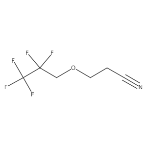 3-(2,2,3,3,3-Pentafluoropropoxy)propanitrile结构式