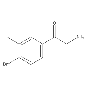 2-Amino-1-(4-bromo-3-methylphenyl)ethan-1-one结构式
