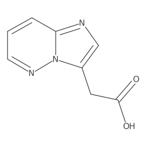 Imidazo[1,2-b]pyridazine-3-acetic acid结构式