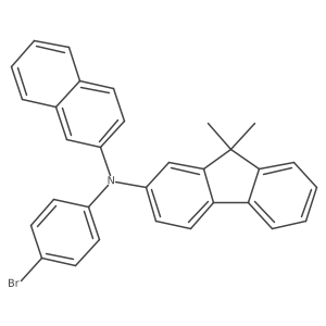N-(4-bromophenyl)-9,9-dimethyl-N-2-Naphthalenyl-9h-fluoren-2-amine Structure
