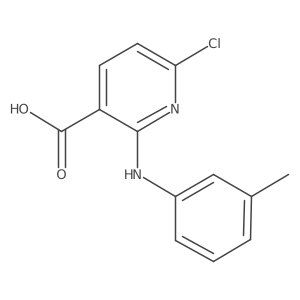 6-Chloro-2-(3-methylanilino)pyridine-3-carboxylic acid Structure