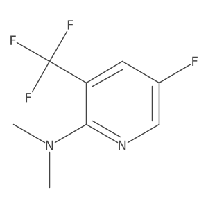 5-Fluoro-3-(trifluoromethyl)-N,N-dimethylpyridin-2-amine结构式