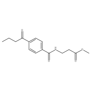 Methyl 3-(4-butyrylbenzamido)propanoate Structure