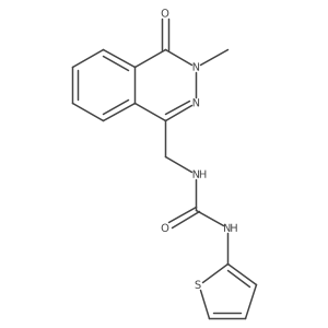 1-((3-Methyl-4-oxo-3,4-dihydrophthalazin-1-yl)methyl)-3-(thiophen-2-yl)urea Structure