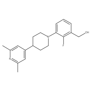 3-[4-(2,6-Dimethyl-4-pyridinyl)-1-piperidinyl]-2-fluorobenzenemethanol结构式