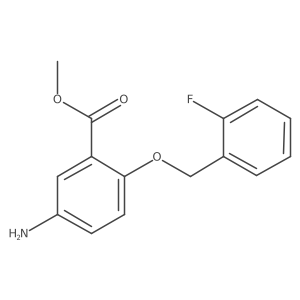 Methyl 5-amino-2-((2-fluorobenzyl)oxy)benzoate结构式